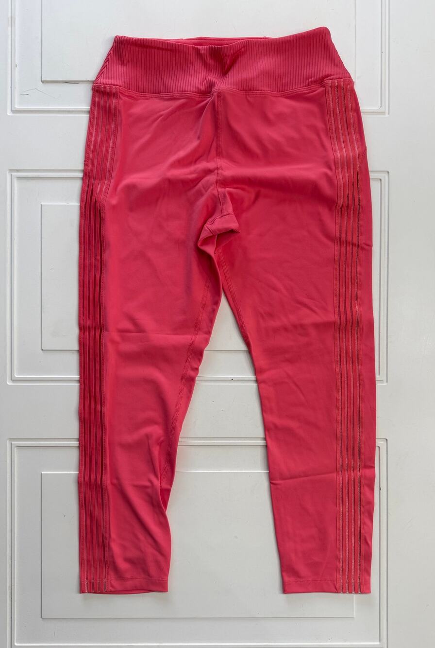 Victorias Secret PINK Womens Sz L Ultimate Pink Cropped Yoga Pants Leggings